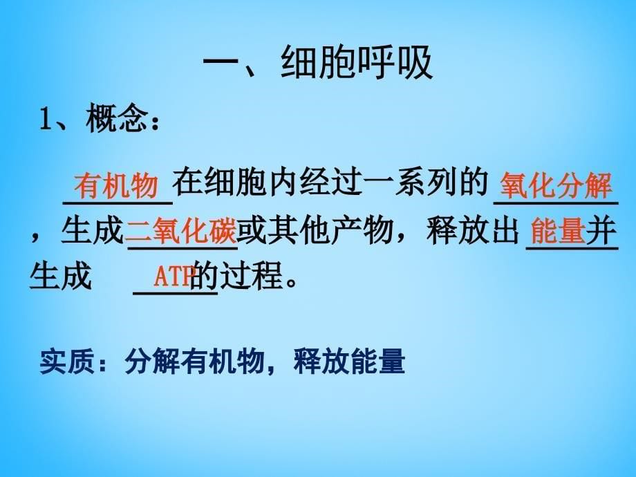 广东省汕头市金山中学高中生物 第五章 第三节 atp的主要来源-细胞呼吸课件 新人教版必修1_第5页