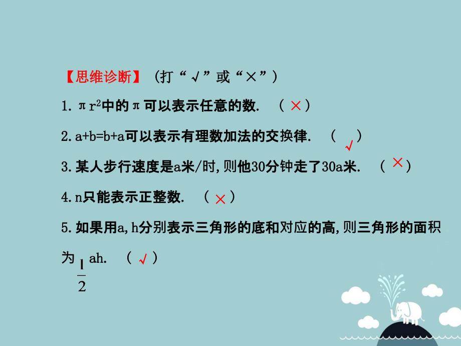 山东省新泰市龙廷镇中心学校2017-2018学年六年级数学上册 3.1 用字母表示数课件 鲁教版五四制_第4页