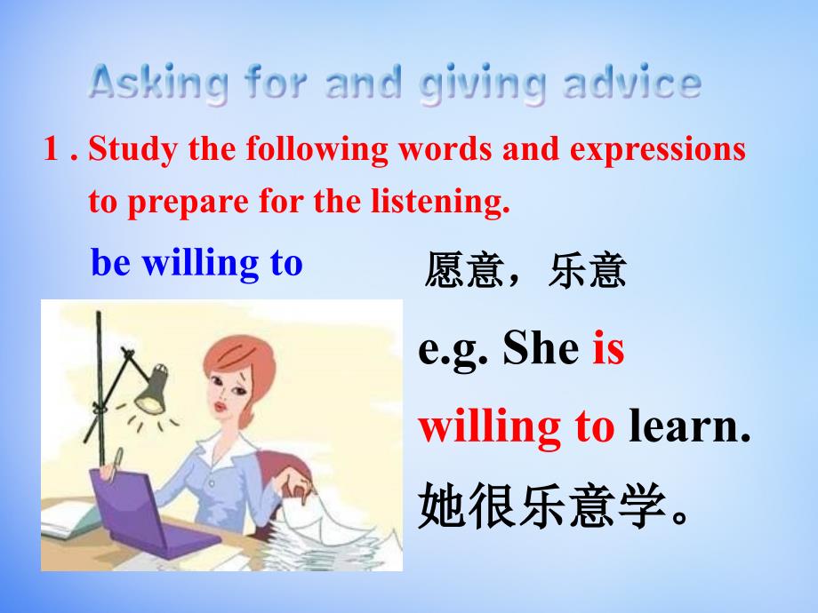 重庆市梁平实验中学高中英语《unit1 learning》listening,speaking and writing课件 重庆大学版必修2_第2页