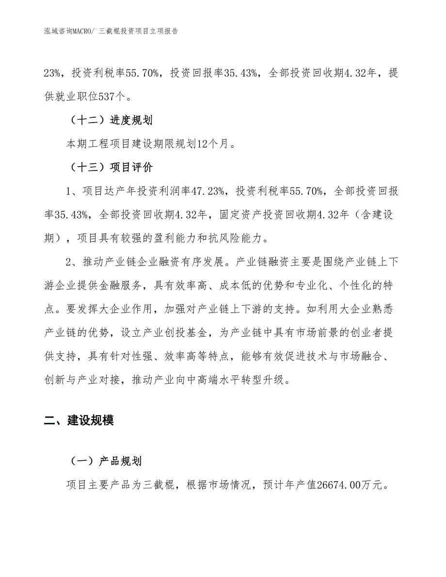 三截棍投资项目立项报告_第4页