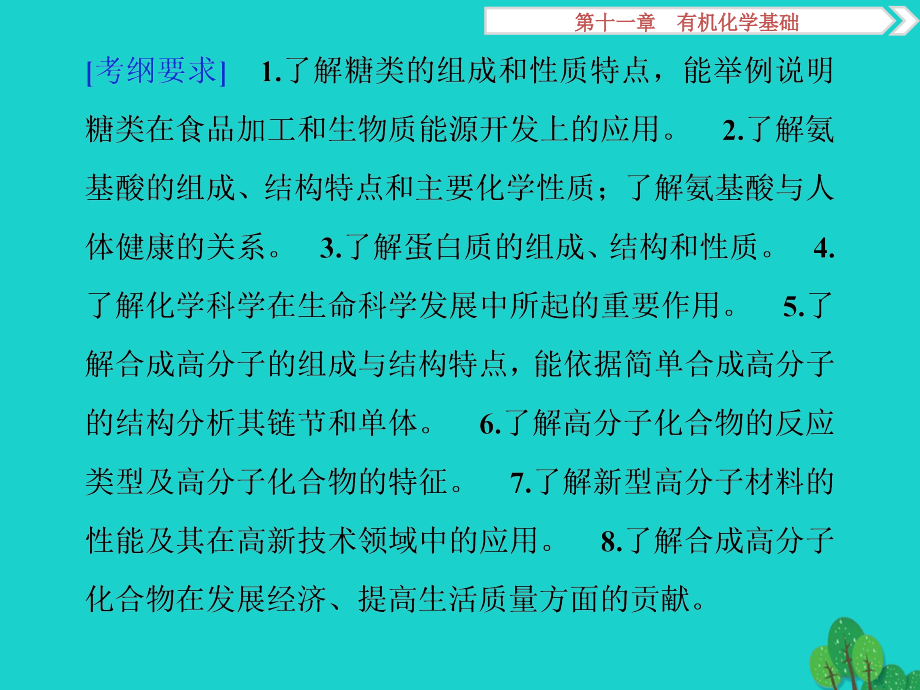 （通用版）2018版高考化学一轮复习 第十一章 有机化学基础 第37讲 生命中的基础有机化学物质合成有机高分子课件_第2页