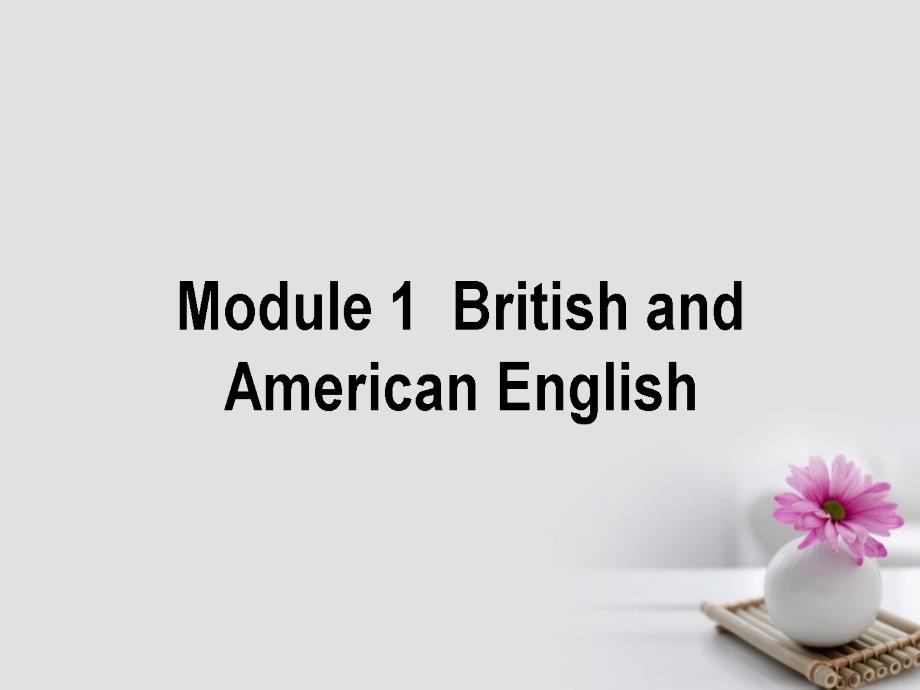2018高考英语一轮复习构想module1britishandamericanenglish课件外研版必修_第1页