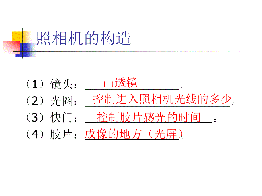 4.4 照相机与眼球 视力的矫正 教案 苏科版八年级上册（2012年秋）3.ppt_第3页