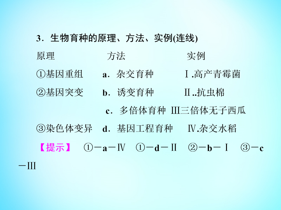 2018高考生物总复习 第3单元 第3讲 从杂交育种到基因工程课件 新人教版必修2_第4页