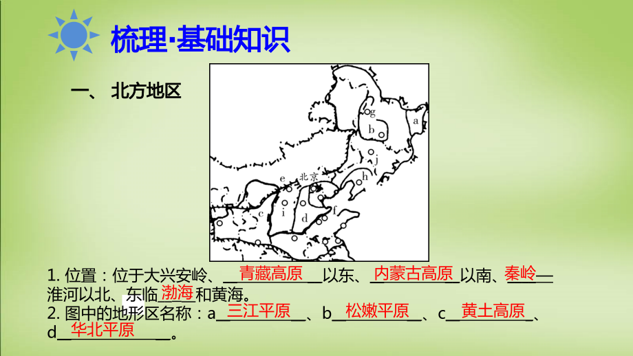 锁定高考2018届高考地理一轮复习 第十八章 第3讲 中国不同尺度区域的主要地理特征课件_第3页