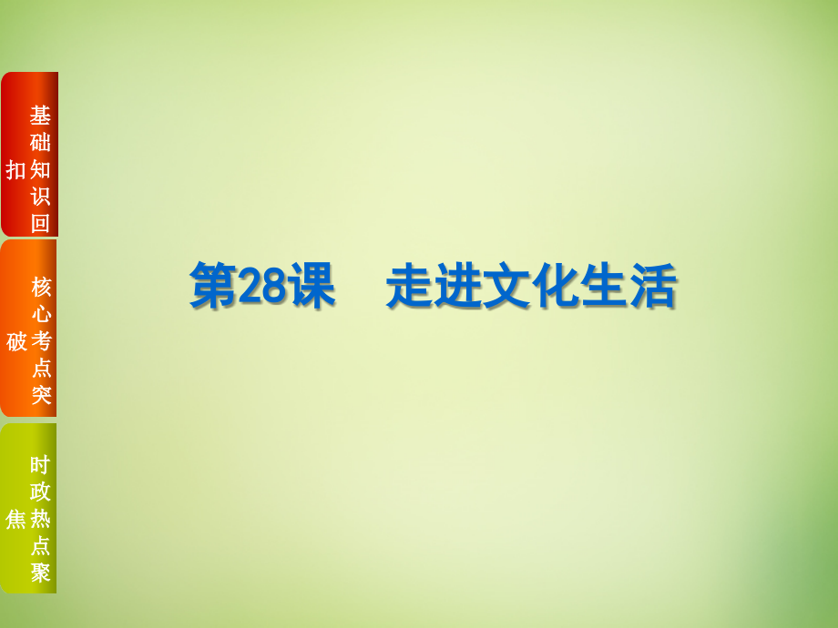 高考复习方案2018届高考政治一轮复习 第十二单元 发展中国特色社会主义文化课件 新人教版_第2页