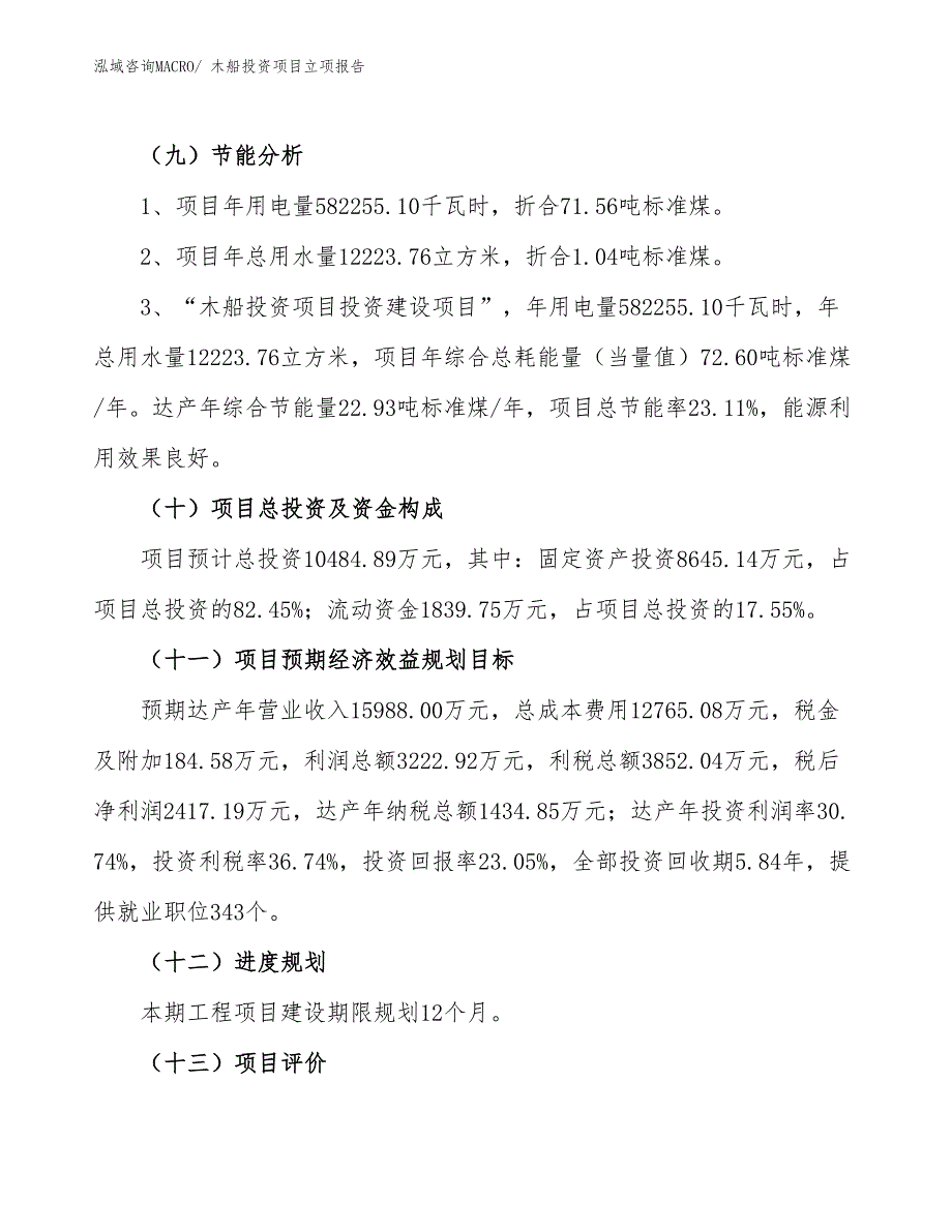 木船投资项目立项报告_第3页