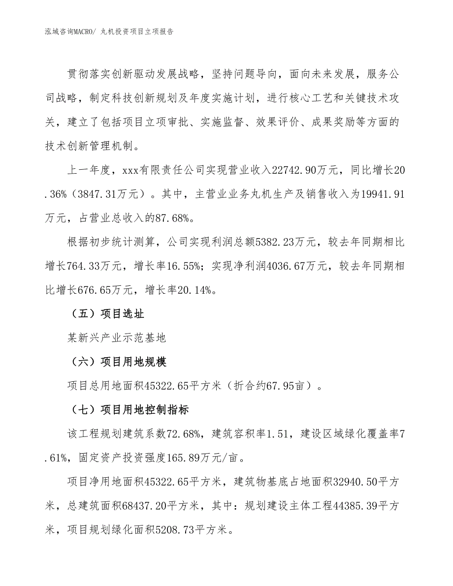 丸机投资项目立项报告_第2页