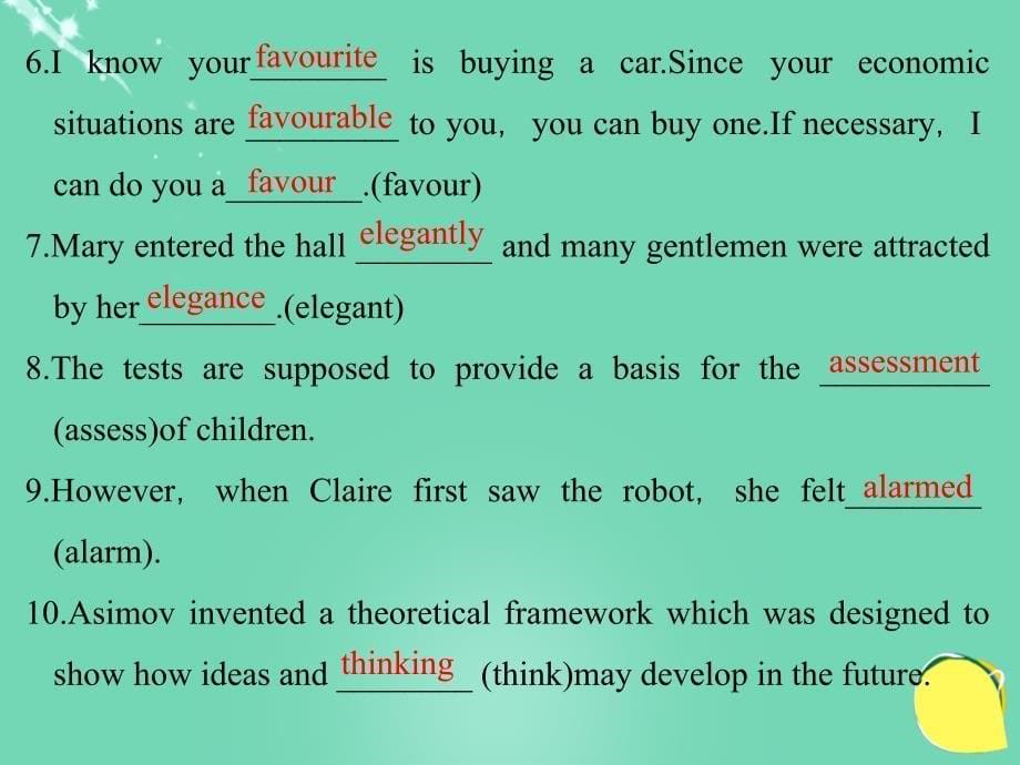 （全国）2018年高考英语一轮复习 unit 2 robots课件 新人教版选修7_第5页