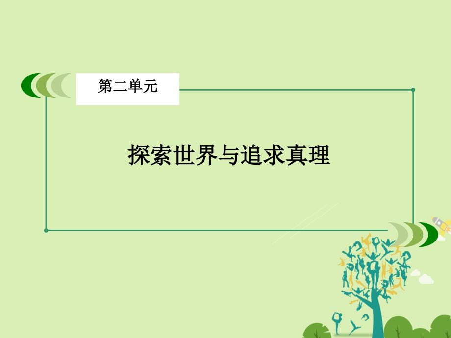 成才之路2017-2018学年高中政治第二单元探索世界与追求真理知识整合梳理课件新人教版必修_第2页