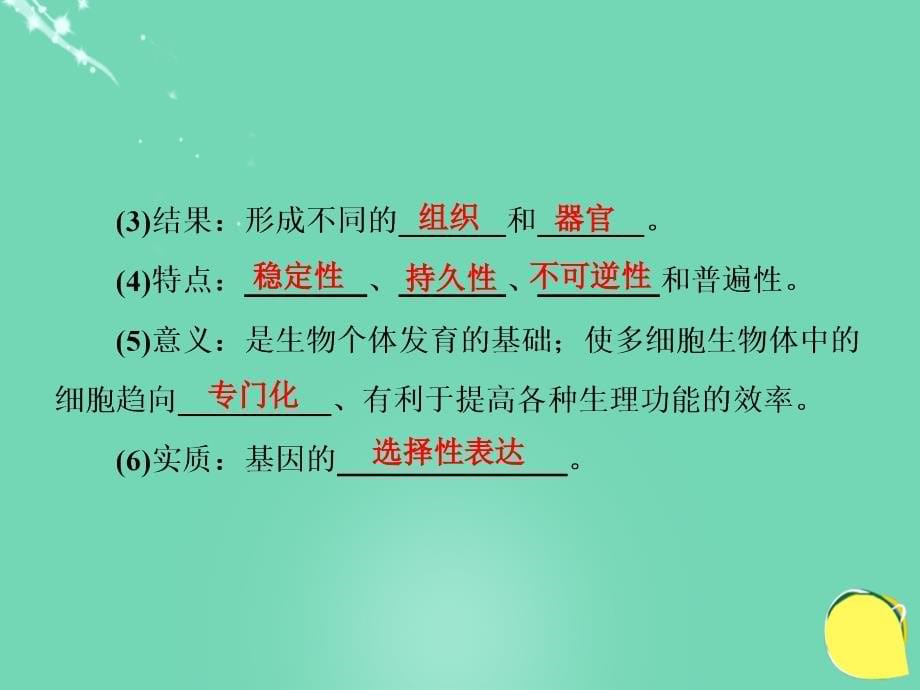 （课标版）2018届高考生物一轮总复习 第四单元 细胞的生命历程 第12讲 细胞的分化、衰老、凋亡与癌变课件（必修1）_第5页