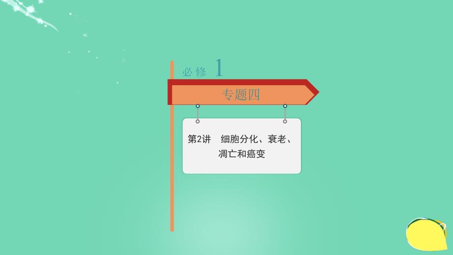 2018高考生物一轮复习 专题四 2 细胞分化、衰老、凋亡和癌变课件 新人教版必修1_第2页