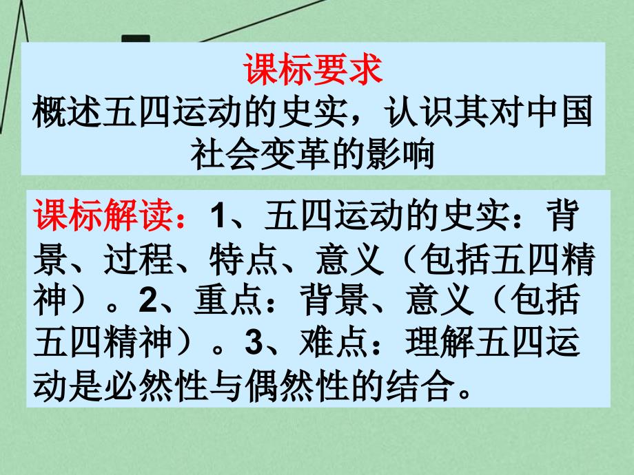 山东省2018年高中历史 第16课 五四爱国运动课件1 岳麓版必修1_第3页