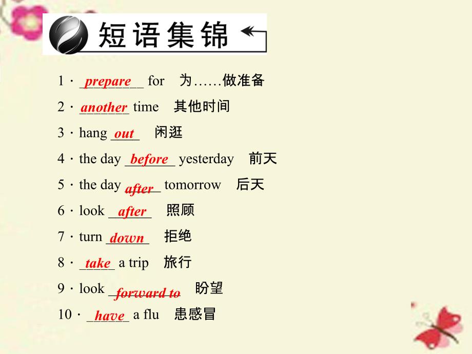 辽宁省2018中考英语 考点聚焦 第9讲 八上 units 9-10课件_第4页