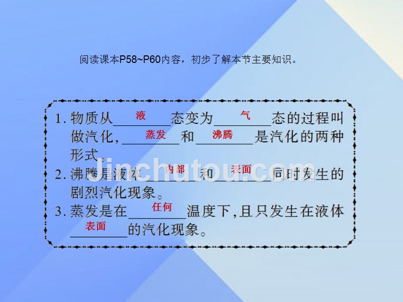 畅优新课堂八年级物理上册 3.3 课时1 汽化课件 （新版）新人教版_第3页