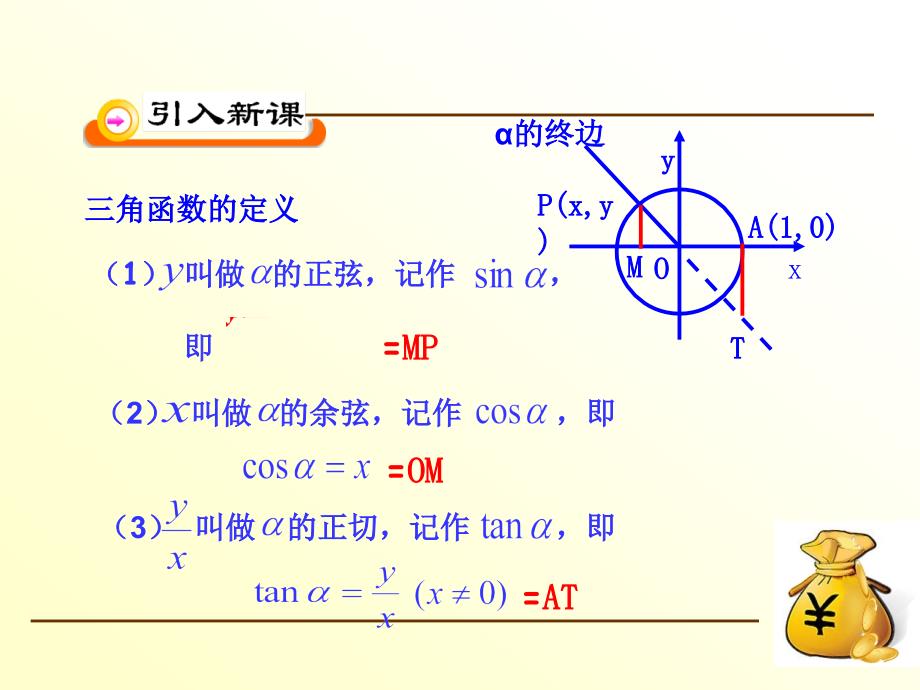 新人教版高中数学必修四1.2.2同角三角函数的基本关系》课件.ppt_第3页