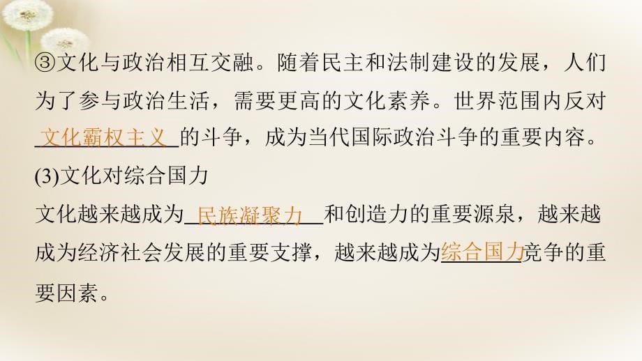 （全国通用）2018高考政治大二轮复习 增分策略 第二部分 专题二 考前基础回扣3 文化生活课件_第5页