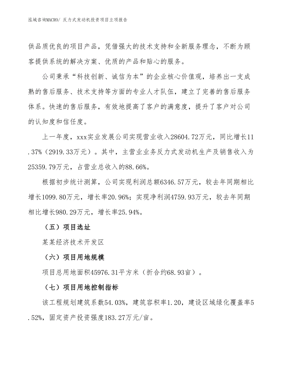 反力式发动机投资项目立项报告_第2页