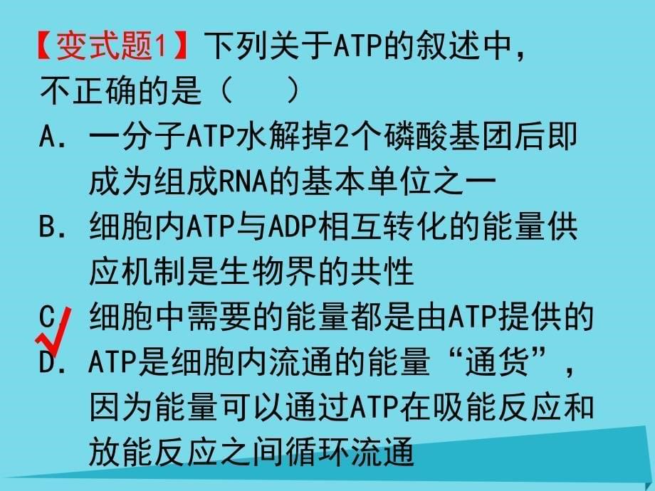 湖南省新田县第一中学2018届高三生物二轮复习 专题二 细胞代谢课件_第5页