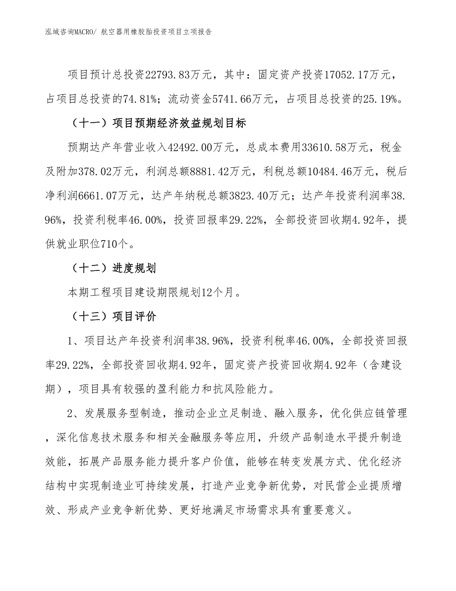 航空器用橡胶胎投资项目立项报告_第4页