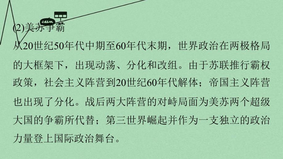 （江苏专用）2018版高考历史二轮专题复习 专题五 当今世界政治格局的多极化趋势专题整合课件 人民版_第4页