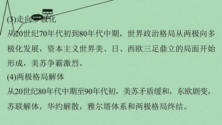 （江苏专用）2018版高考历史二轮专题复习 专题五 当今世界政治格局的多极化趋势专题整合课件 人民版_第5页