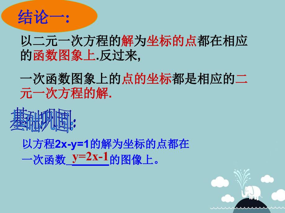 山东省高密市银鹰八年级数学下册 10.4 一次函数与二元一次方程组课件 （新版）青岛版_第4页