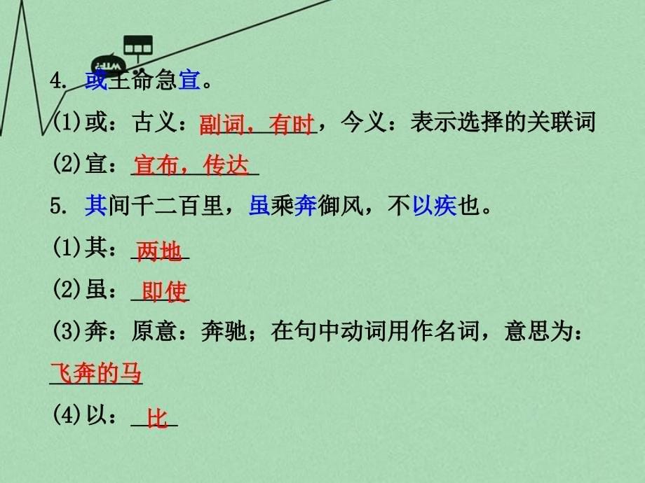 贵州省2018中考语文 第二部分 古诗文阅读 专题十 文言文阅读 八上 六、三峡课件_第5页