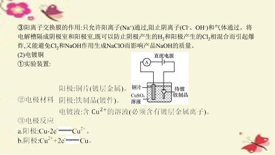 高考a计划2018年新高考化学一轮复习 6.3 电解池 金属的电化学腐蚀与防护课件_第5页