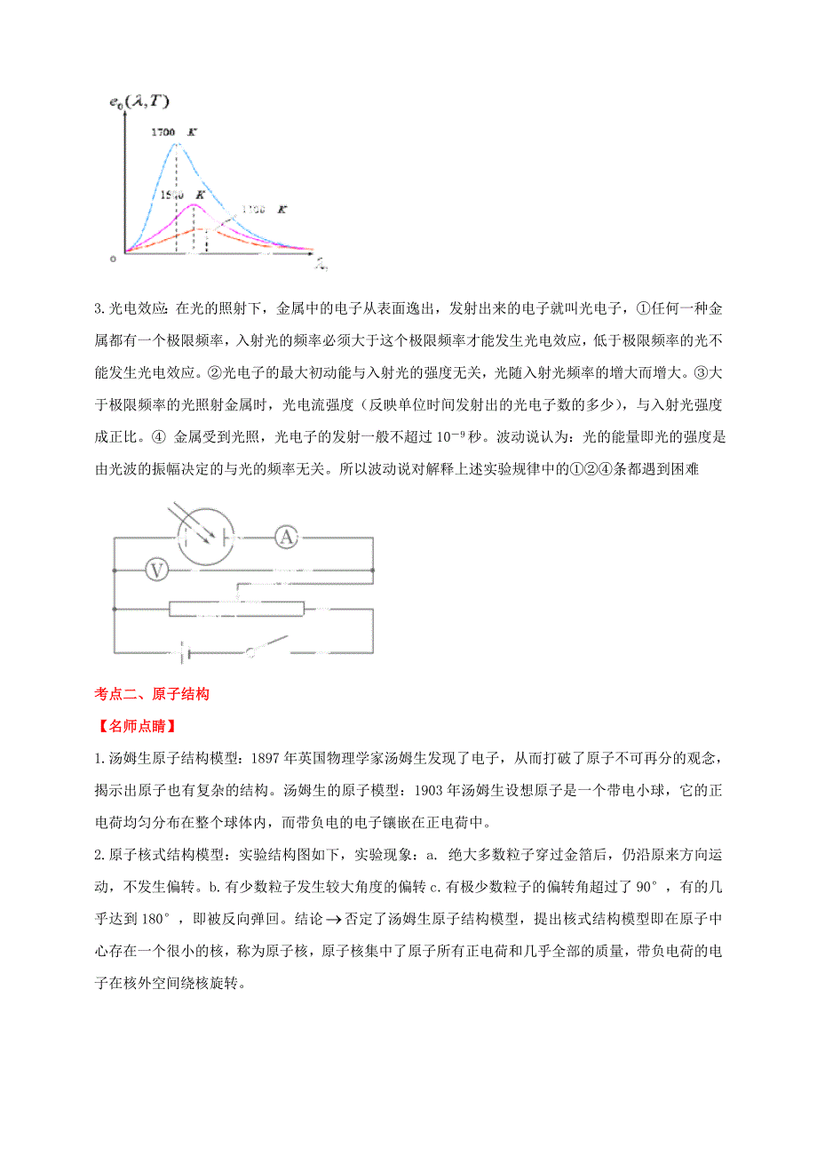 2015版高考物理 专题16 波粒二象性 原子结构和原子核（含解析）_第2页