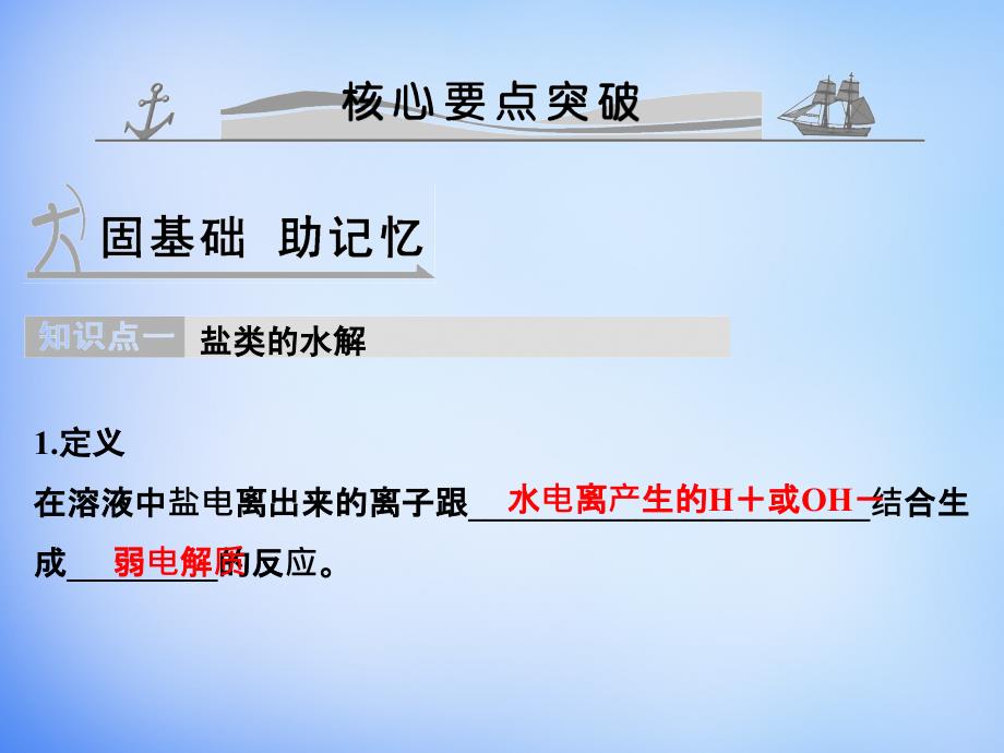 （全国通用）2018届高考化学 专题十 盐类的水解和沉淀溶解平衡课件_第4页