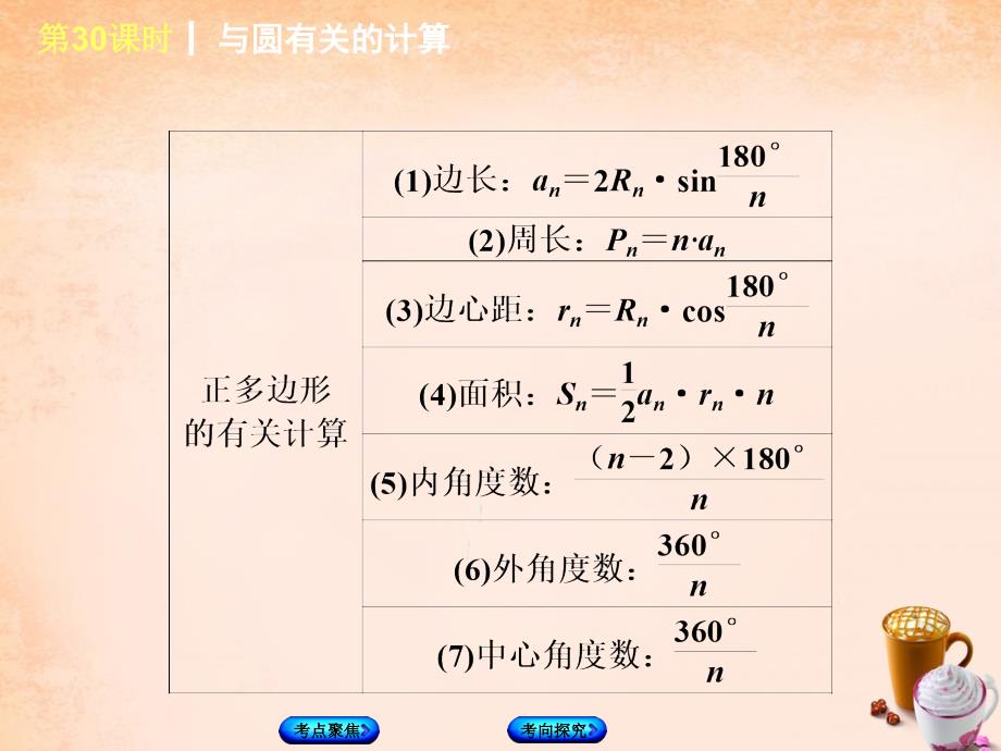 （北京专版）2018中考数学 第7单元 圆 第30课时 与圆有关的计算课件_第3页