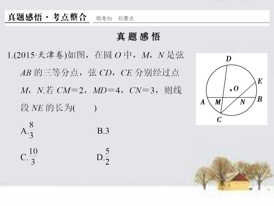 （全国通用）2018高考数学二轮复习 专题 几何证明选讲课件 文（选修4-1）_第3页