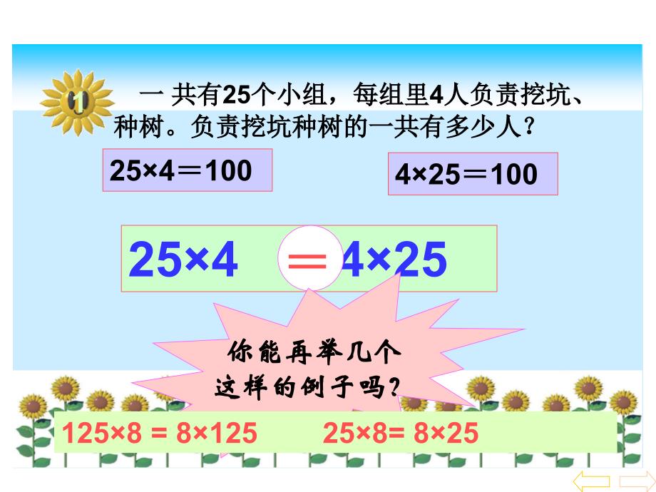 人教版小学四年级下数学乘法运算定律_第4页