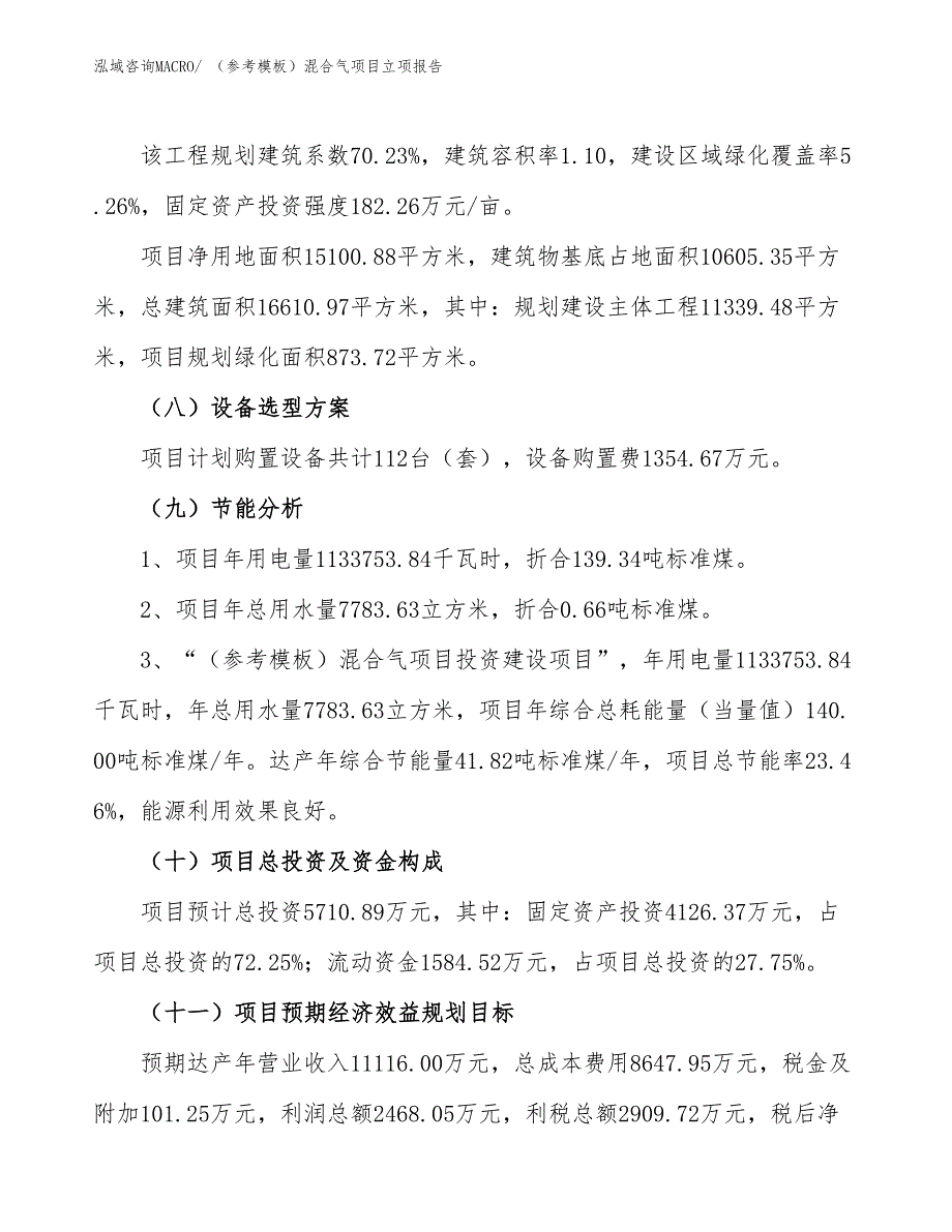 （参考模板）混合气项目立项报告_第3页