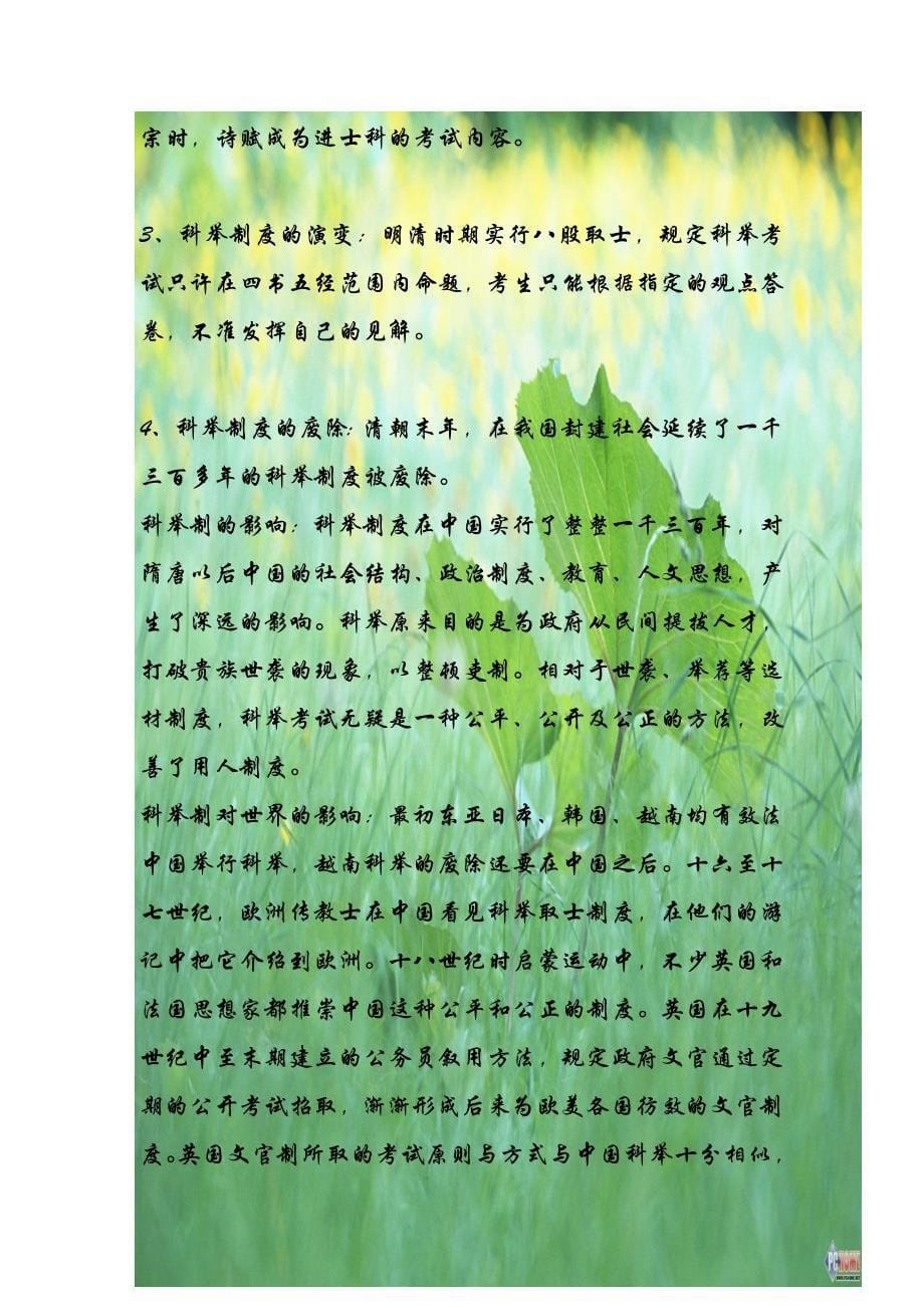 历代王朝加强中央集权所采用的措施比对.doc_第5页