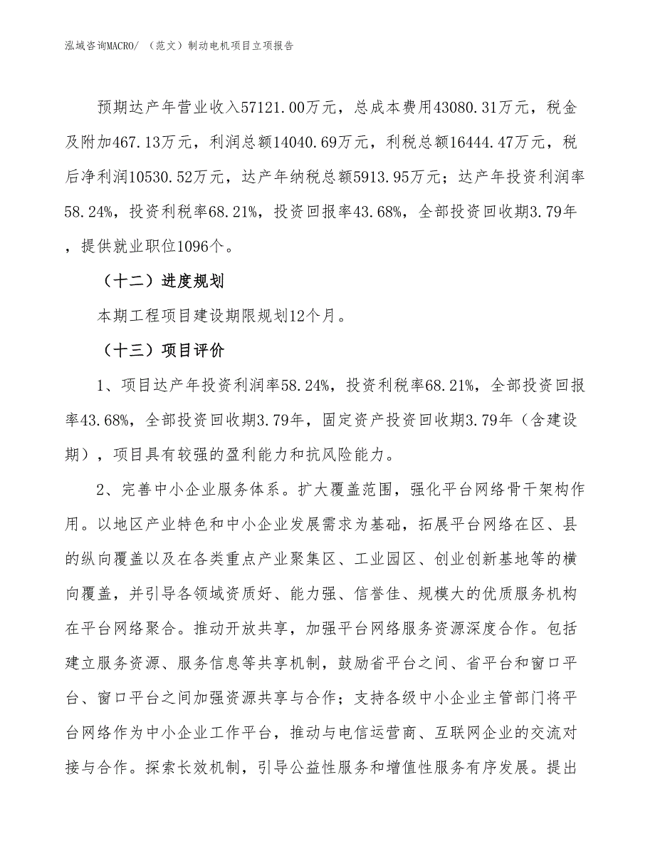 （范文）制动电机项目立项报告_第4页