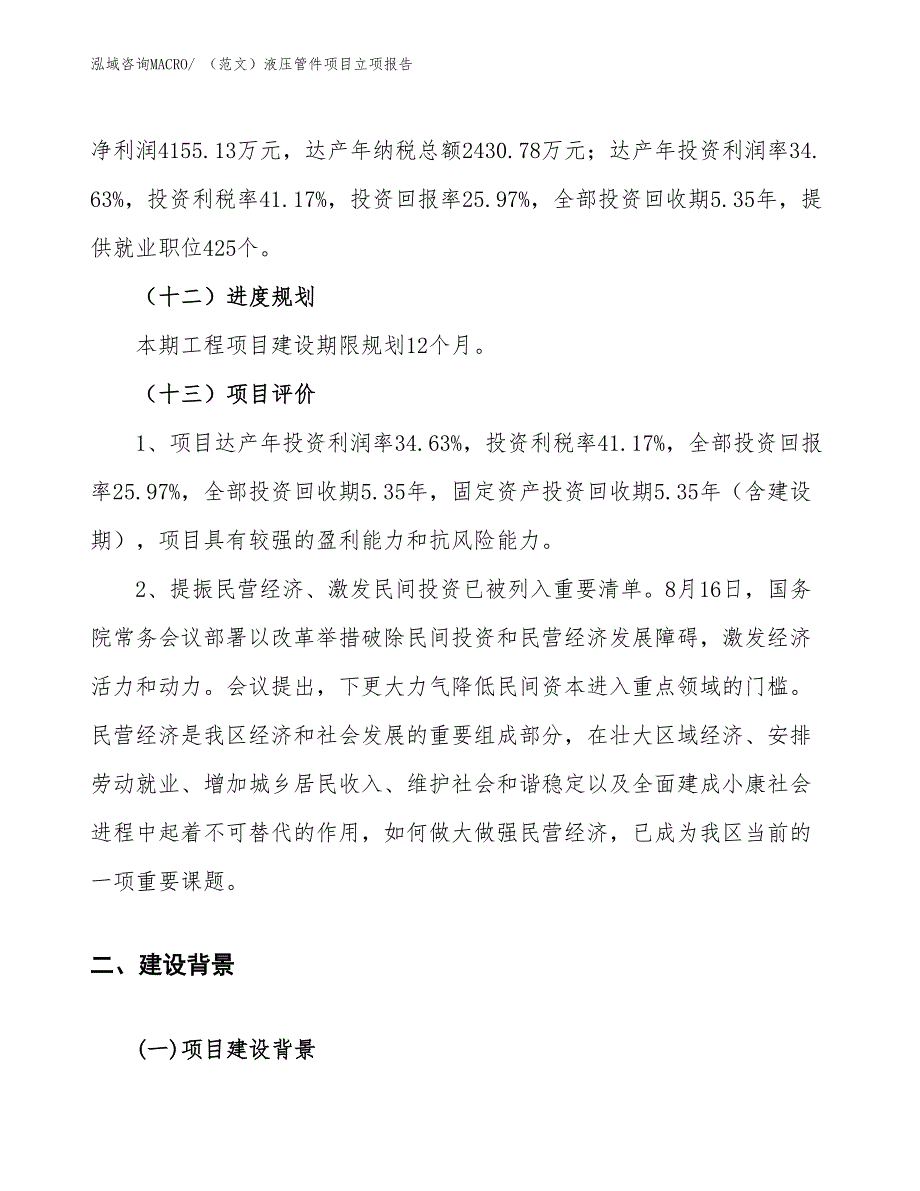 （范文）液压管件项目立项报告_第4页