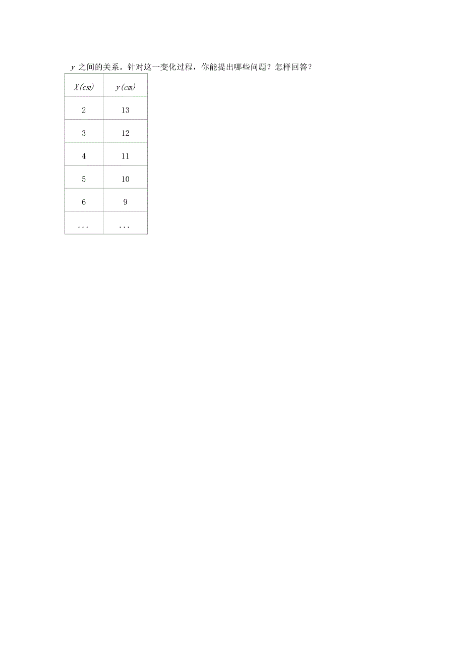 2015秋七年级数学下册 3.1 用表格表示的变量间关系课后测试题（新版）北师大版_第2页