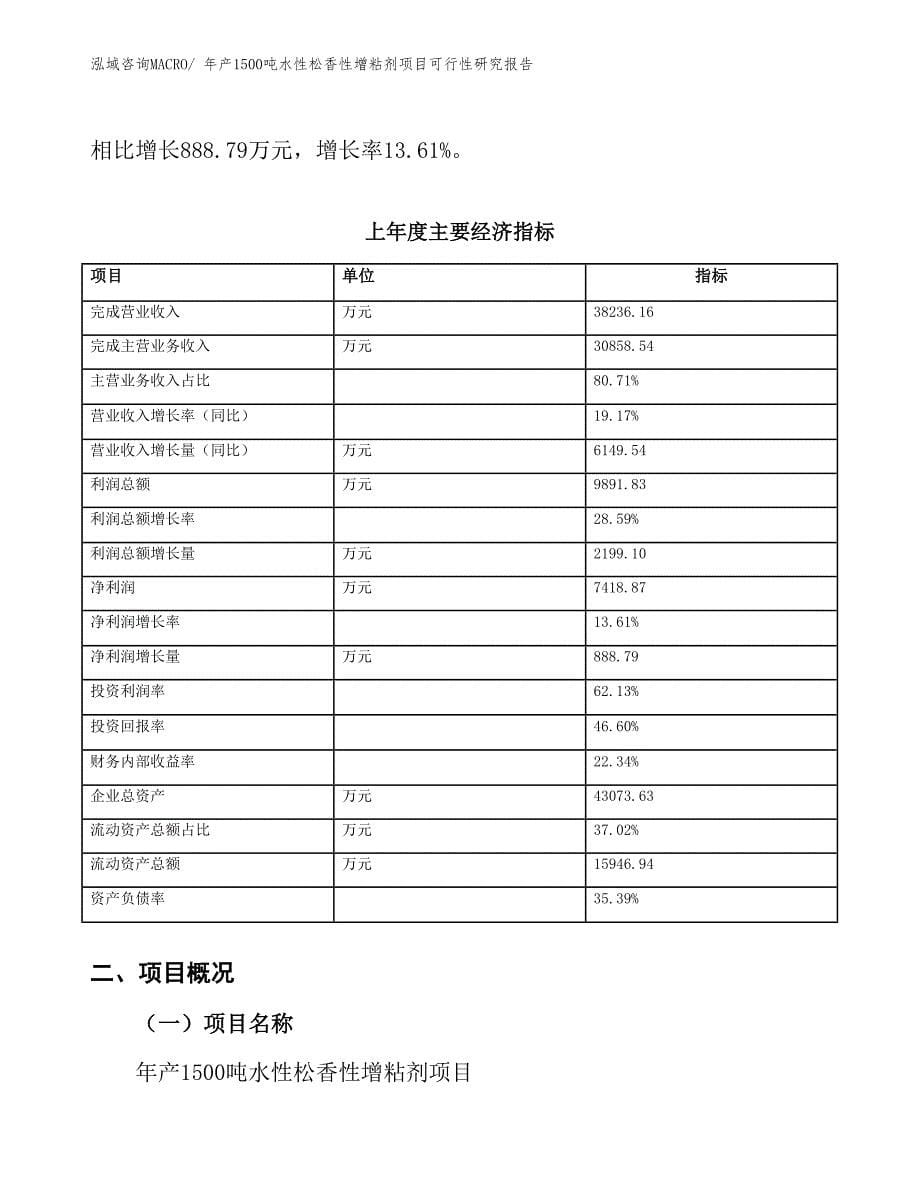 年产1500吨水性松香性增粘剂项目可行性研究报告(总投资19354.57万元)_第5页