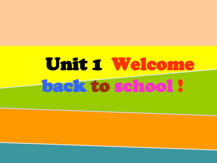 新版三年级下册unit1_welcome_back_to_school a let27s talk_第1页