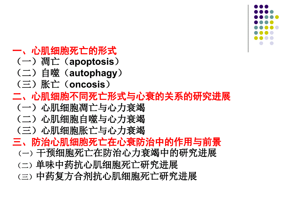 课件：细胞死亡与心衰及中医药干预_第3页