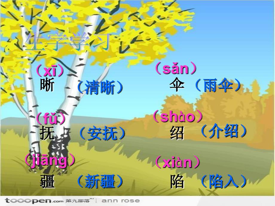 小学语文五年级下册第三课白杨_第1页