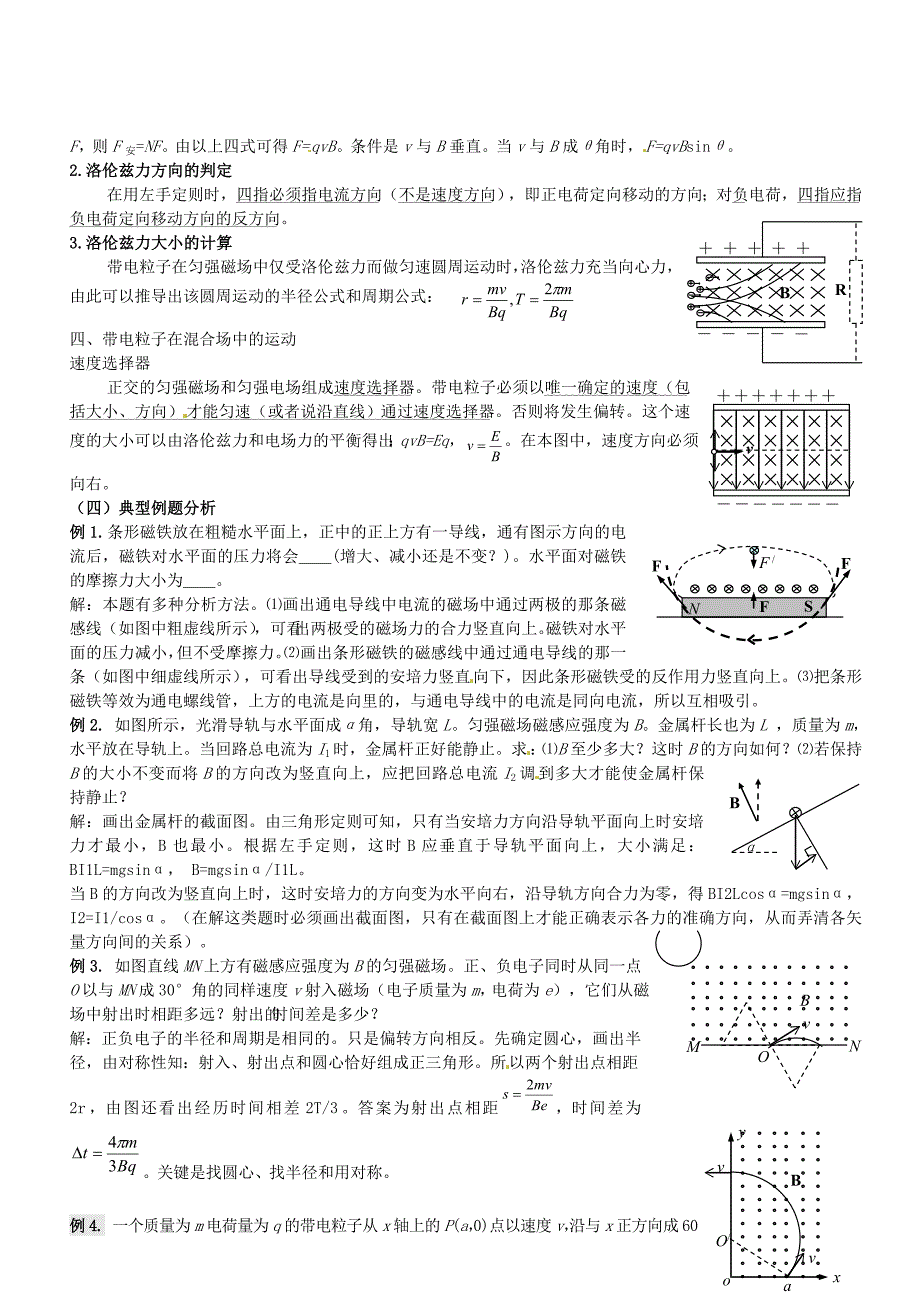 四川省资阳市高考物理专题复习 磁场专题（二）_第3页