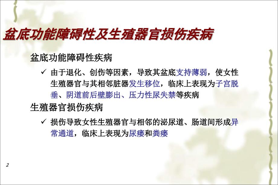 课件：盆底功能障碍性及生殖器官损伤疾病_第2页