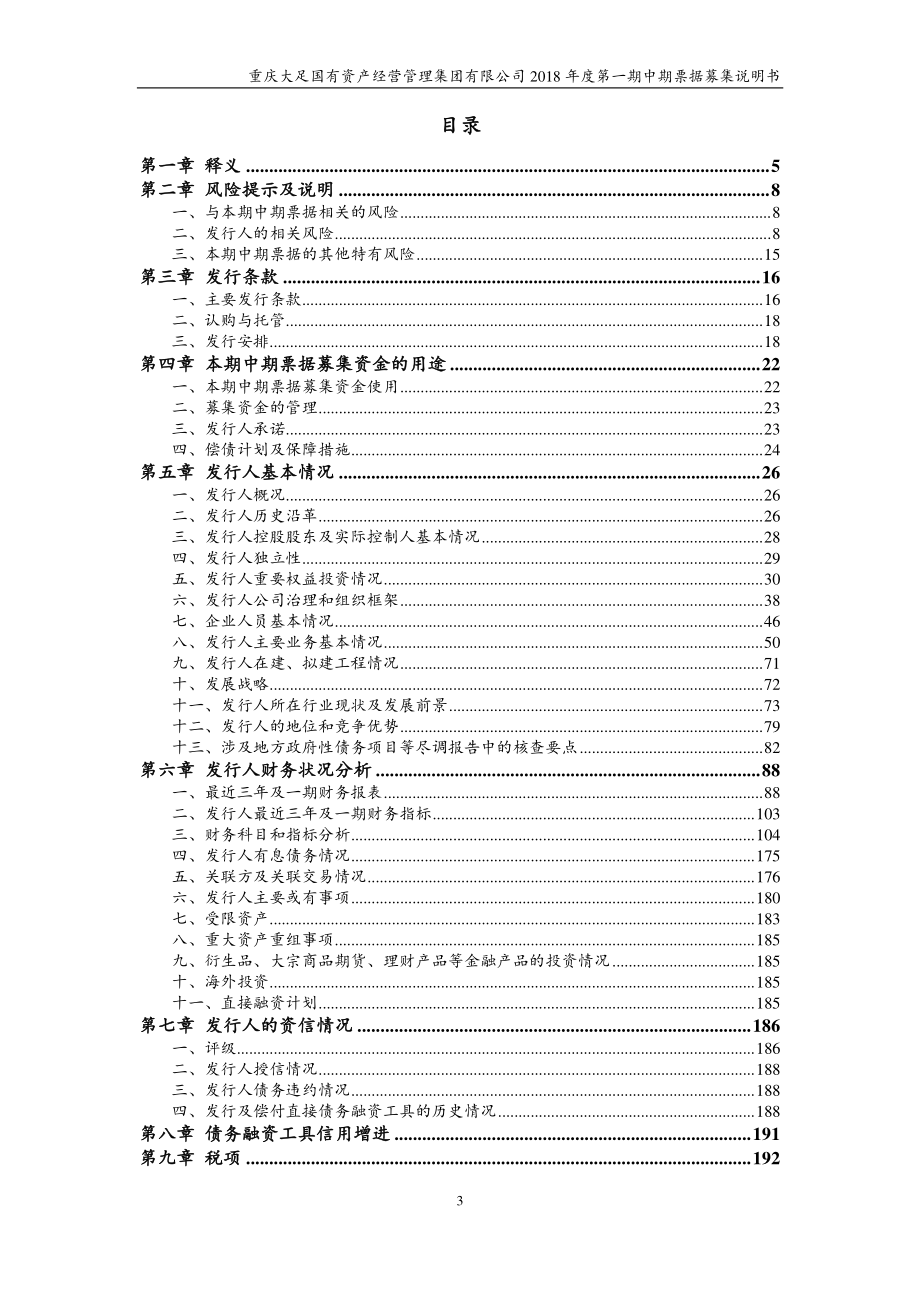 重庆大足国有资产经营管理集团有限公司18年度第一期中期票据募集说明书_第2页