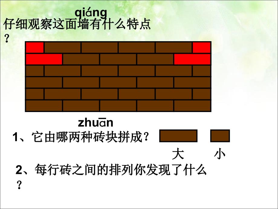 新人教版数学一年级下册第一单元《补墙问题》_第1页