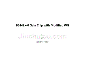 B5448X-0 gain chip data