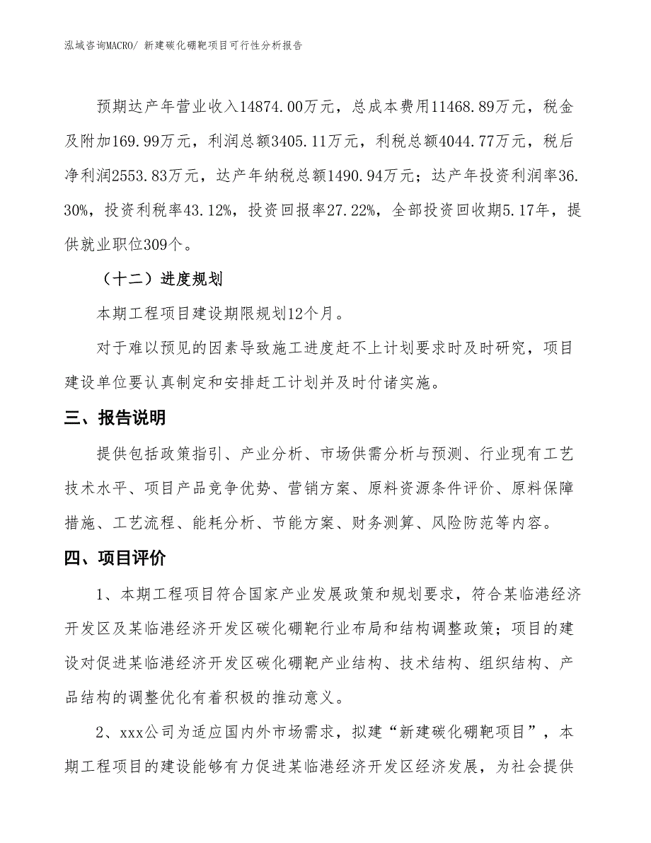 新建碳化硼靶项目可行性分析报告_第4页