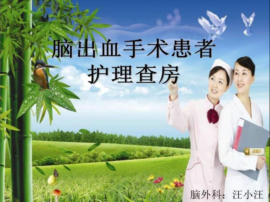 课件：脑出血手术后患者护理_第1页